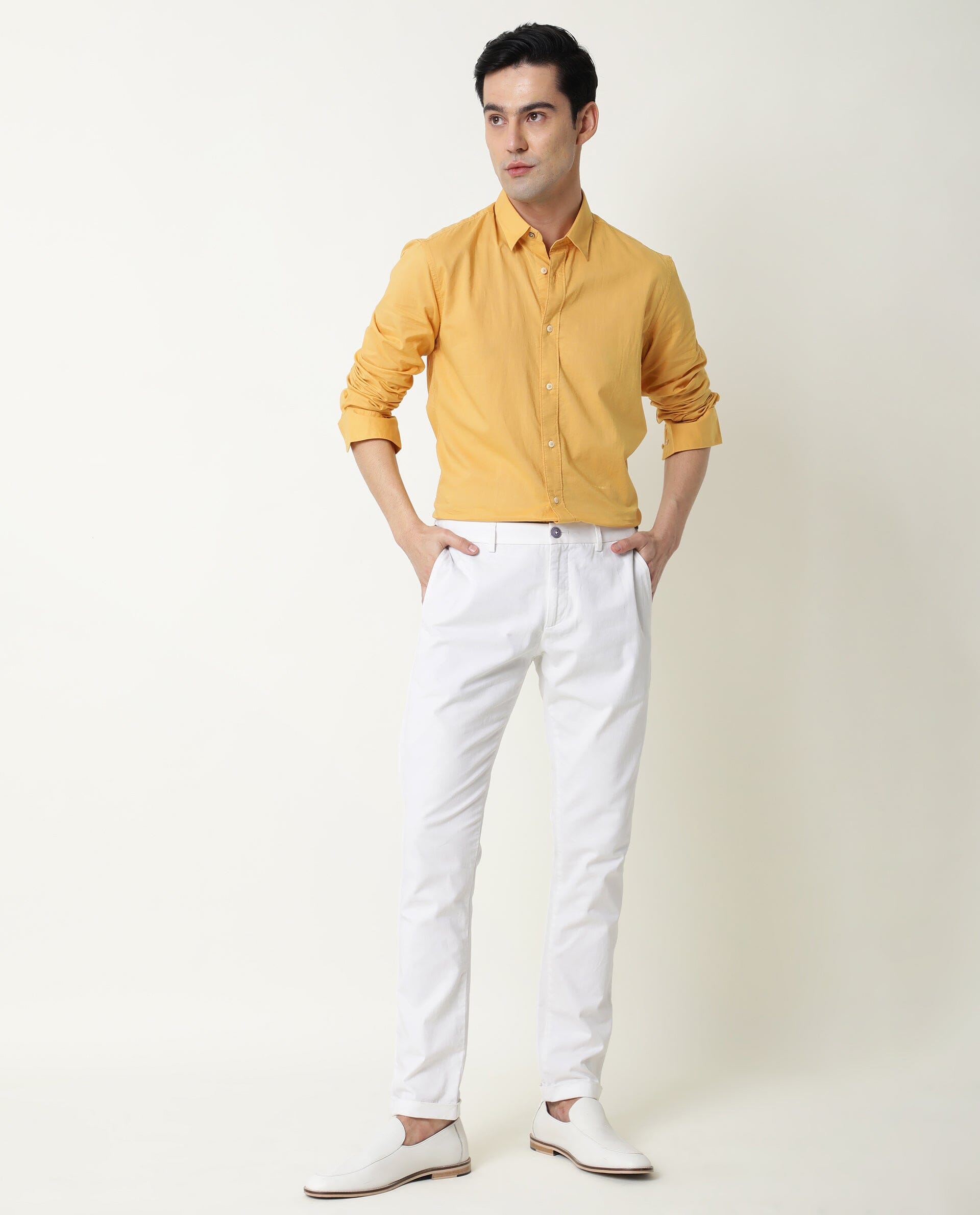 Yellow shirt white pants | Yellow shirts, White pants, White jeans